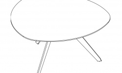 GD CICLOPE H360 Столик кофейный, 670xН360x670 мм, Marble G1. Спецзаказ! мини 1