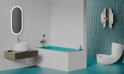 Salini CASCATA 150 Ванна встраиваемая 1500x700x605/625 мм, S-Sense, белый матовый мини 3 6