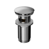 WHITECROSS Донный клапан для раковины Click-Clack, Никель брашированный