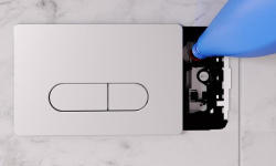 IS OLEAS M2 SmartFlush Механическая панель смыва, двойной смыв, хром мини 3 6