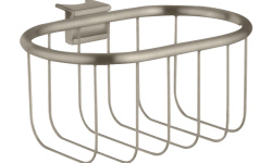 AXOR MONTREUX Корзинка для монтажа на настенной штанге Unica Ø 20 мм, 168х108хH83, Brushed Nickel мини 1