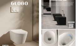 GLOBO FORTY3 Унитаз подвесной 55x36 см, с системой Cleanstorm, BI Bianco мини 3 2