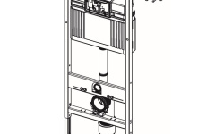 TECEbase Комплект для установки подвесного унитаза, панель смыва TECEambia, хром глянец мини 3 4