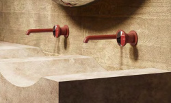 GESSI ORIGINI Внешние части смесителя для раковины из стены, вынос 171-201 мм, БЕЗ ДК, Black XL мини 3 6