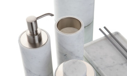 BERTOCCI CARRARINO Дозатор настольный, Bianco Carrara/хром мини 3 4