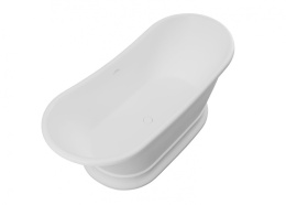 ALLEN BRAU KRION CLASSIC Ванна Solid Stone отдельностоящая 1710х750 мм слив-перелив, белый матовый