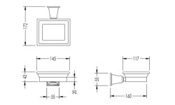 DD ROSE КОМПЛЕКТ: Консоль с раковиной, зеркалом, 2 бра, смесителем и аксессуарами, хром мини 3 14