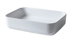 ALLEN BRAU FANTASY QUAD Раковина накладная на столешницу, без отверстий, 500х360 мм, белая мини 1