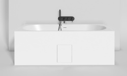 Salini ORNELLA KIT 180 Ванна встраиваемая 1800х800х600 мм, S-Sense - белый матовый/фурнитура белый мини 3 4