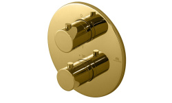 NOKEN ROUND Внешняя часть термостата, золото мини 1