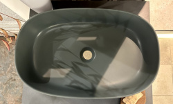 ART CERAM COGNAC 55 Раковина накладная, 55x35 см, grey olive мини 3 7