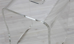 AQUALUX Прозрачный стул для душевой кабины 34х31х46 см, полиметилакрилат мини 1