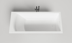 Salini CASCATA KIT Ванна встраиваемая 1806x802x593/610 мм, S-Sense - белый глянцевый/фурнитура белый мини 3 7
