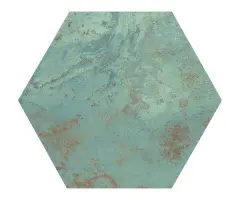 керамогранит APAVISA ZINC GREEN NATURAL HEXAGON 25x29 G-7230