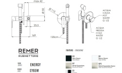 REMER ENERGY Гигиенический душ со смесителем, matt black мини 3 2