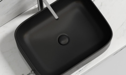 CERAMICANOVA Element Раковина накладная 505x380xH150 мм, Чёрный Матовый мини 3 3
