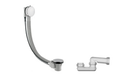 NOKEN NEXT Универсальный слив перелив для ванны, хром