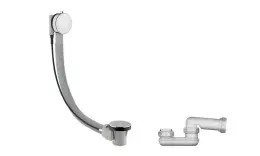 слив-перелив NOKEN NEXT Универсальный слив перелив для ванны, хром