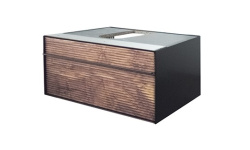 NOKEN ESSENCE C Модуль подвесной корпус из аллюминия 795х290х435 мм, чёрный/фасад цвет орех мини 1