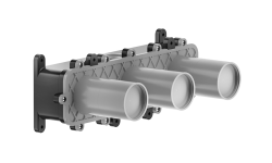 GESSI Встраиваемая часть для смесителя на 2 выхода, Steel Brushed мини 1