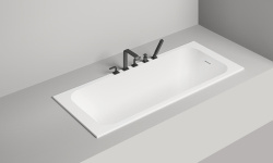 Salini ORLANDA KIT 170 Ванна встраиваемая 1685х690х600 мм, S-Stone - белый матовый/фурнитура белый мини 3 4