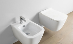 ART CERAM A16 Биде подвесное, 36x52 см, glossy white мини 3 6