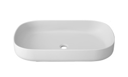 KRION UNIQUE Раковина на столешницу B814 70x40 см ON TOP без перелива, белый KRION® мини 1