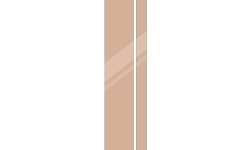 ZEROND Зеркало без рамы 500хH3000 мм, с подсветкой 4000К, без выключателя, бронза мини 1