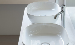 DURAVIT LUV Раковина накладная шлифованный низ, 600x400 мм, без перелива, белый/белый мини 3 4