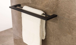 NOKEN URBAN C Держатель для полотенец двойной 60 см, черный мини 3 2