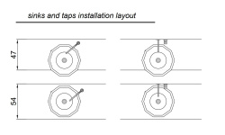 ANTL Раковина декагональная накладная из материала Cristalmood, Ø50хH16. Спецзаказ! мини 3 7