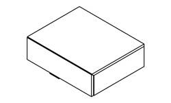 GAMADECOR VERTICE MS-1 Модуль подвесной с ручкой, 90x18x48,7 см, Wood S мини 1