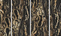 TERZADIMENSIONE BELVEDERE BLACK POLISHED 120х280x0.6 мини 3 2