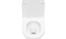 TECEspring K Унитаз безободковый подвесной с сиденьем, смыв Tornado, 36x48x35 см, белый мини 3 2