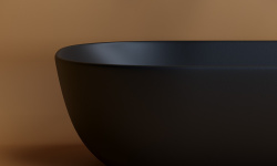 CERAMICANOVA Element Раковина накладная, 460x330x135 мм, черный матовый мини 3 3