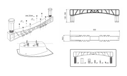 EXCELLENT/WHITECROSS Комплект ножек для ванны мини 3 2