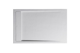 RADAWAY TEOS F Поддон из литьевого камня для монтажа на пол 120×90 см, Ø90 мм, белый