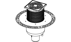 TECEdrainpoint S130 Трап дренажный вертикальный, 10x10 см, полированная сталь мини 3 2