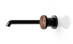 GESSI ORIGINI Внешние части смесителя для раковины из стены, вынос 171-201 мм, БЕЗ ДК, Black XL мини 3 5