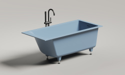 Salini CASCATA KIT Ванна встраиваемая 1500x700x593/610 мм, S-Stone, RAL матовый мини 3 12