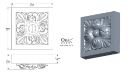 ORAC ДЕКОРАТИВНЫЙ ЭЛЕМЕНТ 96x96x35 мини 3 2