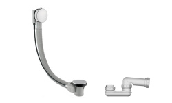 NOKEN NEXT Универсальный слив перелив для ванны, хром мини 1