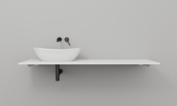 Salini Costa Столешница 1500х500х15 мм, S-Stone-белый матовый мини 3 2