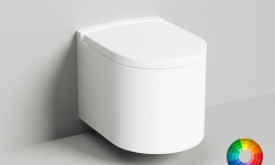 Salini GEMELLI Унитаз подвесной с крышкой, 530х410х420 мм, S-Stone-белый/RAL матовый снаружи мини 1