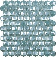 VIDREPUR DIAMOND TURQUESA HEX (3.5х3.5) 31.7х30.7