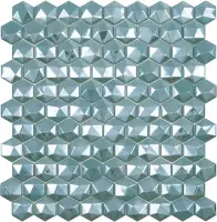 мозаика VIDREPUR DIAMOND TURQUESA HEX (3.5х3.5) 31.7х30.7
