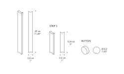 MUTINA WHITE BUTTON 4.2х4.2x1.5 мини 3 4