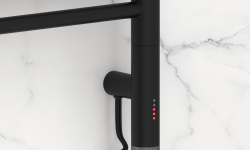 СУНЕРЖА Богема прямая 3.1 Полотенцесушитель (электрика), 1200х500 мм, МЭМ правый, Матовый чёрный мини 3 4