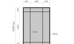 ZEROND Vena Зеркало в раме H1600х800 мм (настенное), черный матовый мини 1