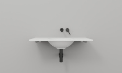 Salini Costa Столешница 800х500х15 мм, S-Stone-белый матовый мини 3 3